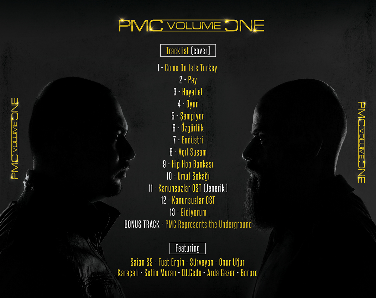 pmc Pmc volume One Album design cover rap hiphop patron Hayki efas iedesign   snapback beret flyer