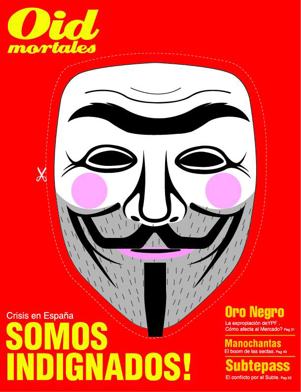 diseño gráfico Diseño editorial revista uba fadu Cátedra Salomone YPF subte macri kirchner indignados españa Manosanta