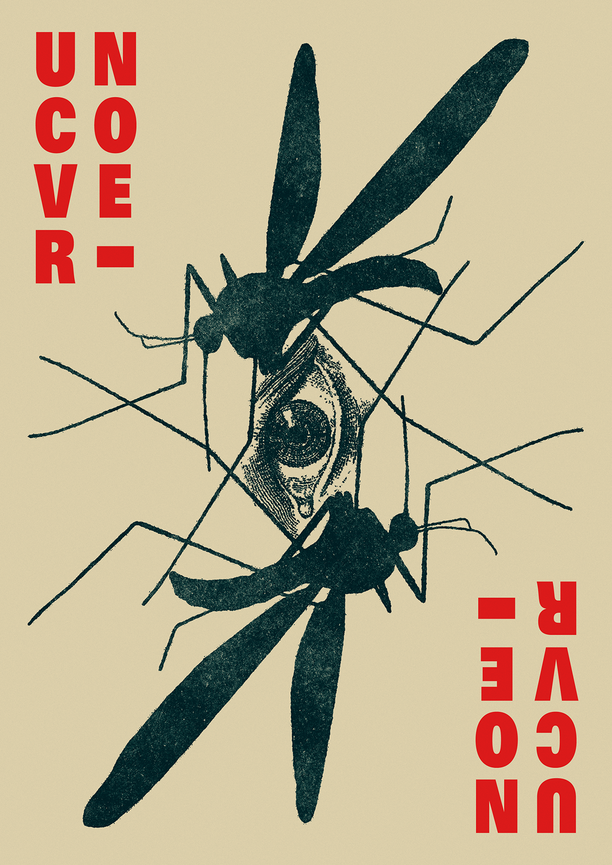 heyporter hey porter heyporterposter poster Uncover mosquito eye ILLUSTRATION  insect