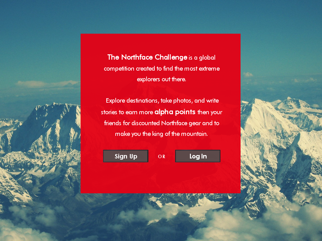 northface  app challenge Competition extreme SCAD Carson nevada video print promo
