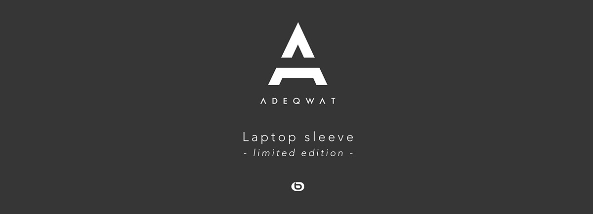 Laptop luggage Adeqwat sleeve design product design  graphism pattern