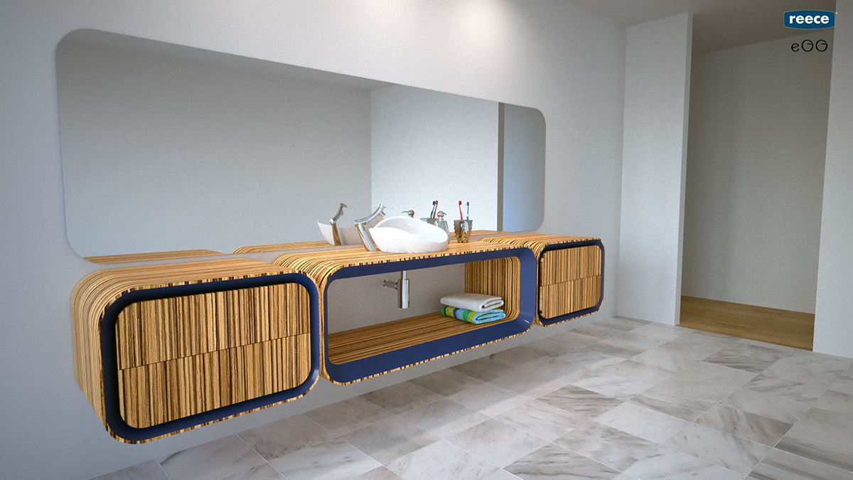 bathroom Interior design furniture 3D