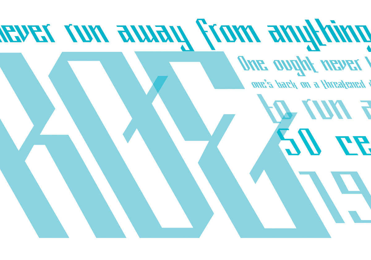 Vyang typeface design Latin Experimentation