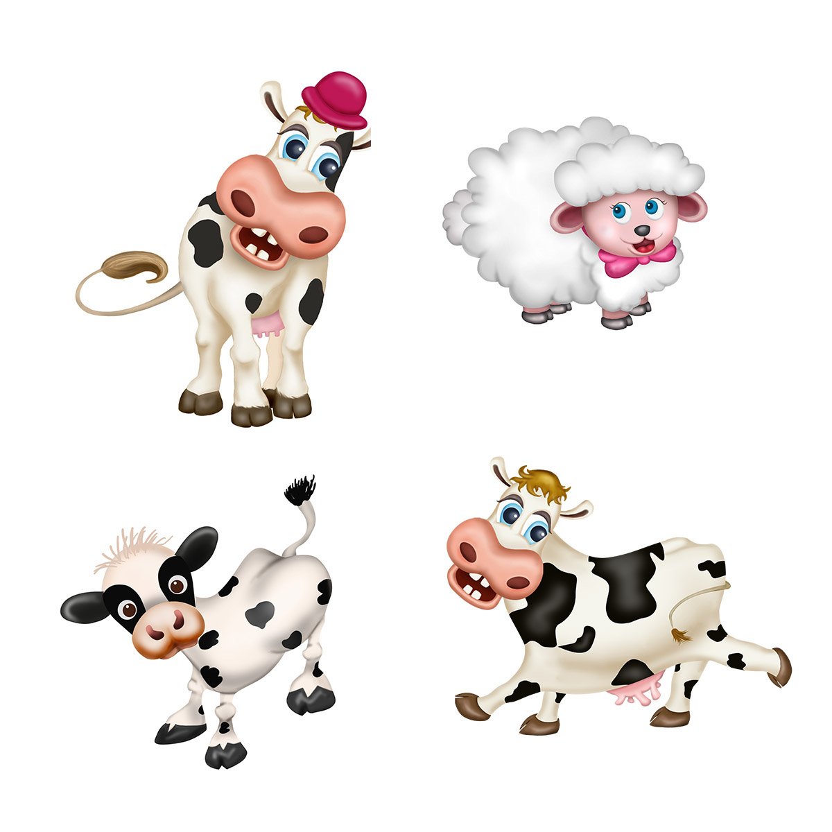 cow Cartoons animals funny characters sketches cool dramatical amazing Fun