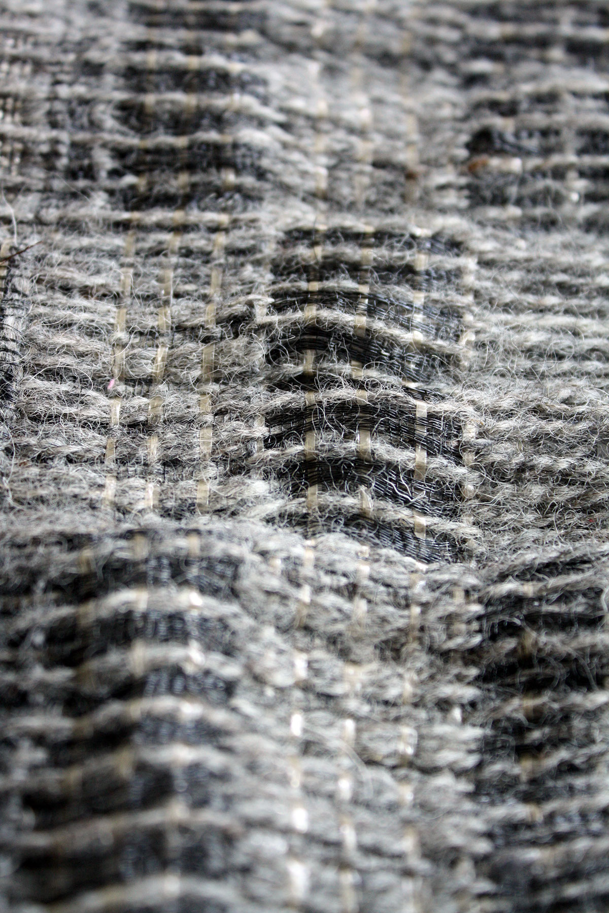 Textiles design Brutalism brutalist architecture concrete weaving Woven acrylic wool Monofilament Innovative