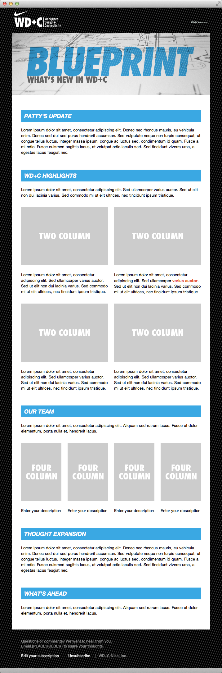 html email Email Campaign Monitor email template
