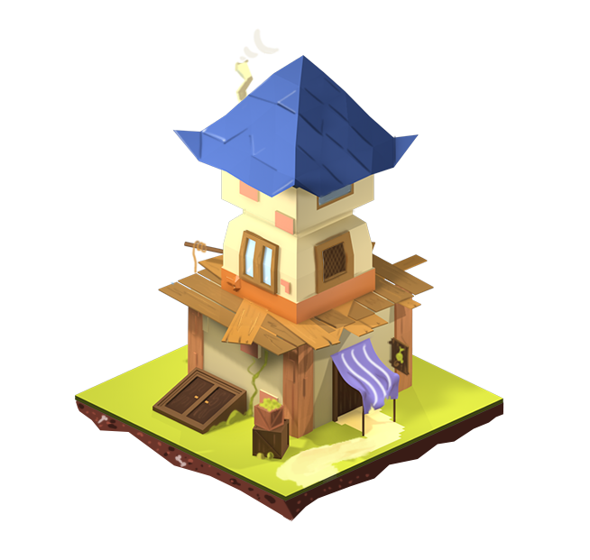 3D lowpoly buildings Tiny constructions Game Assets small houses houses
