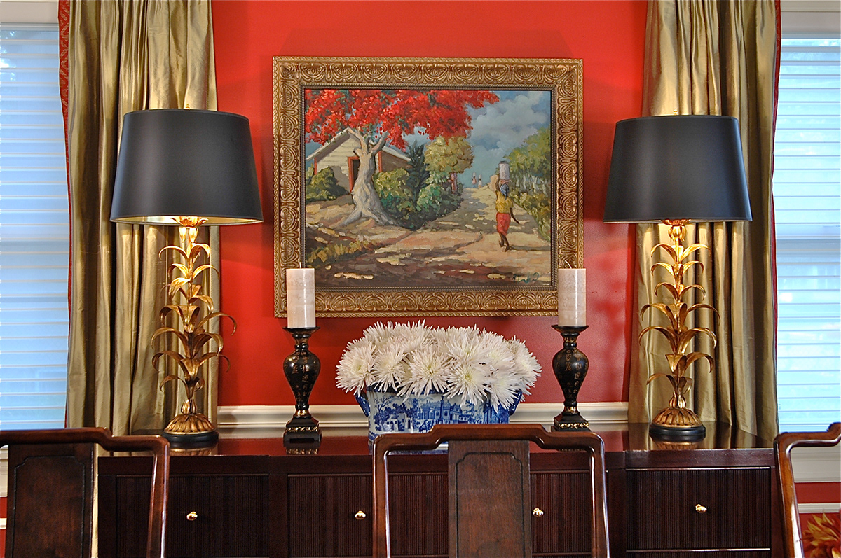 red rooms red dining rooms asian interiors  Spanish Colonial Art vintage lighting top interior designers persian rugs Stone Fireplaces  blue rooms Traditional furniture colonial homes tudor colonial homes Dining Rooms living rooms foyers
