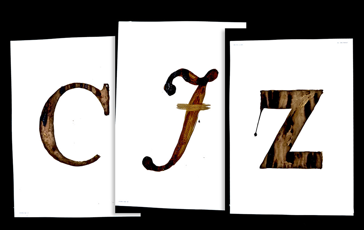 gasztro restaurant brand identity typo letters letter Coffee font set eat