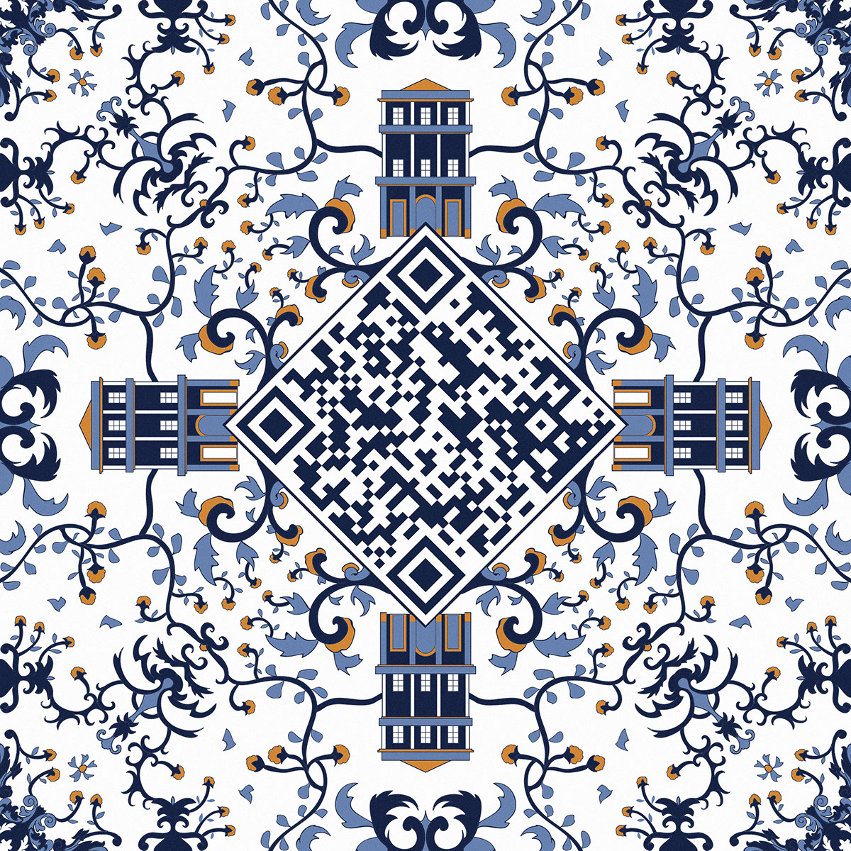 Lisbon tiles qrcode azulejos Portugal ceramic app application qrestile decorative interactive Urban city streetart azulejo
