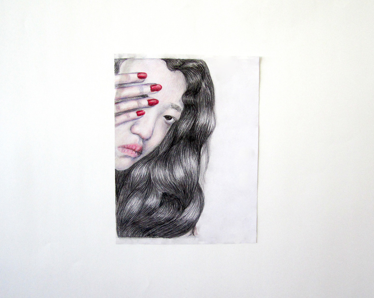 arts art draw potrol Selfies   girl sad eyes Sadness design scatchbook coursework randomdrawing hair AsianGirl
