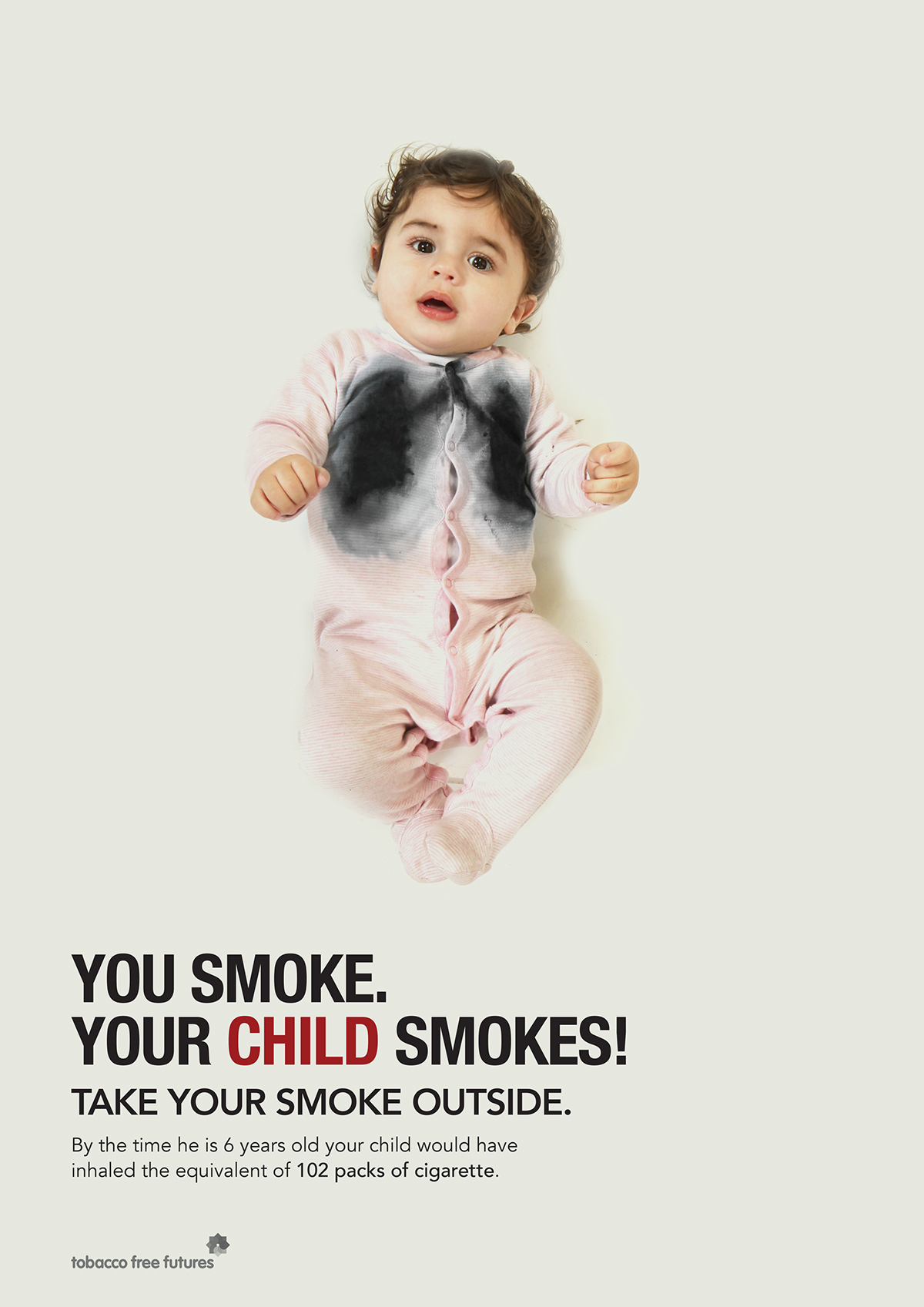 Advertising  design typography   smoking child cancer brand logo poster Calligraphy  