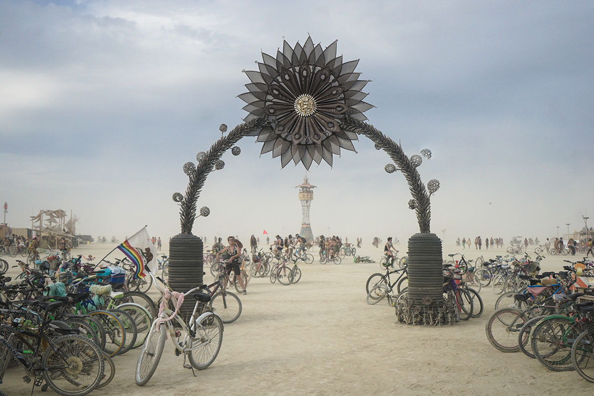 Burning Man burning man black rock city nevada festival fire dust