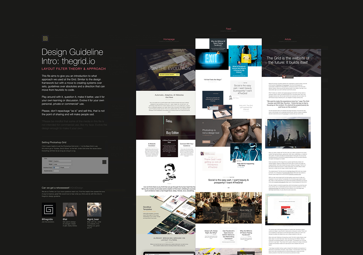 the grid Website free download psd open source ai site UI ux framework design guideline styleguide