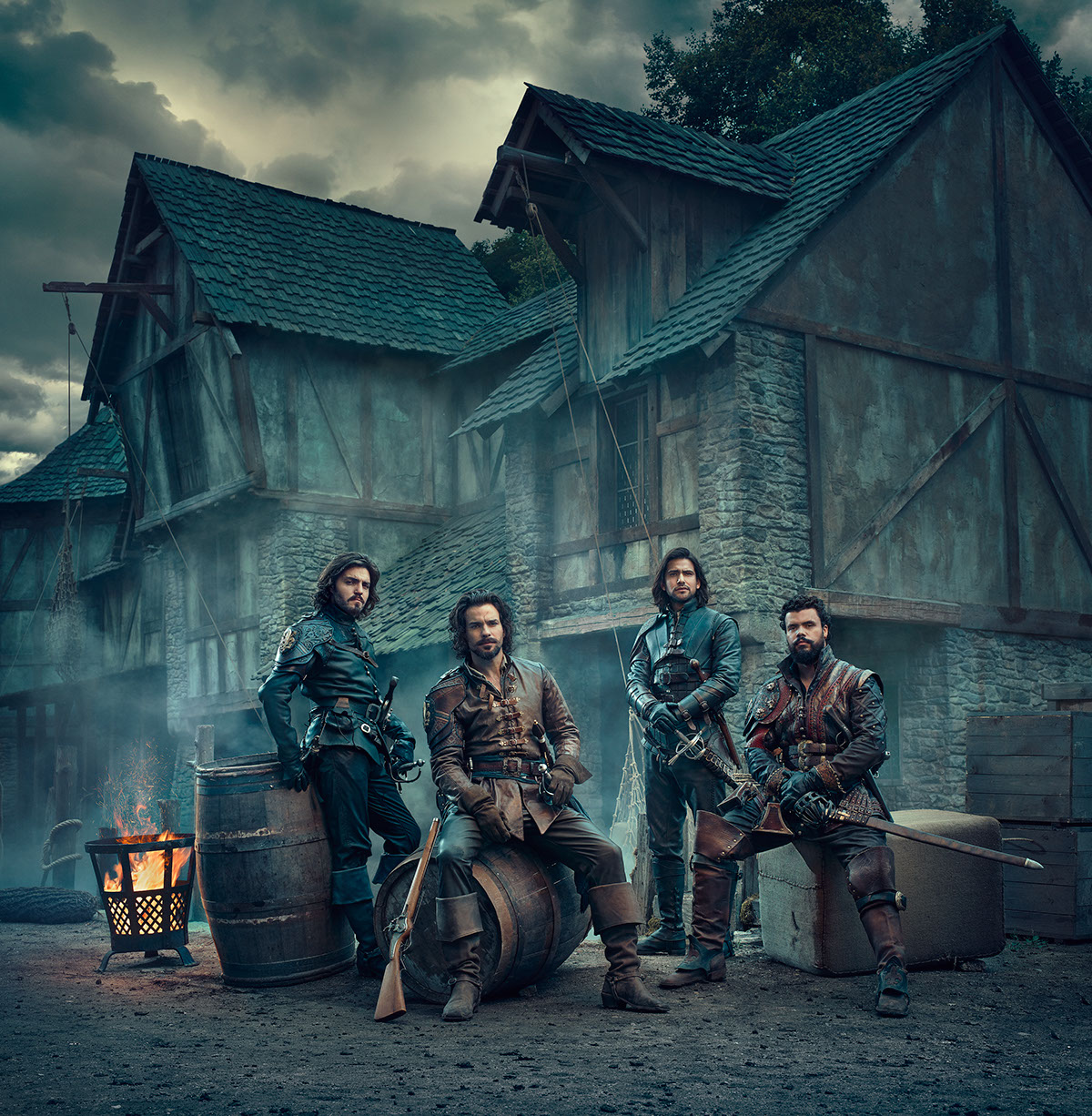 musketeers BBC bbc one television broadcast publicity key art