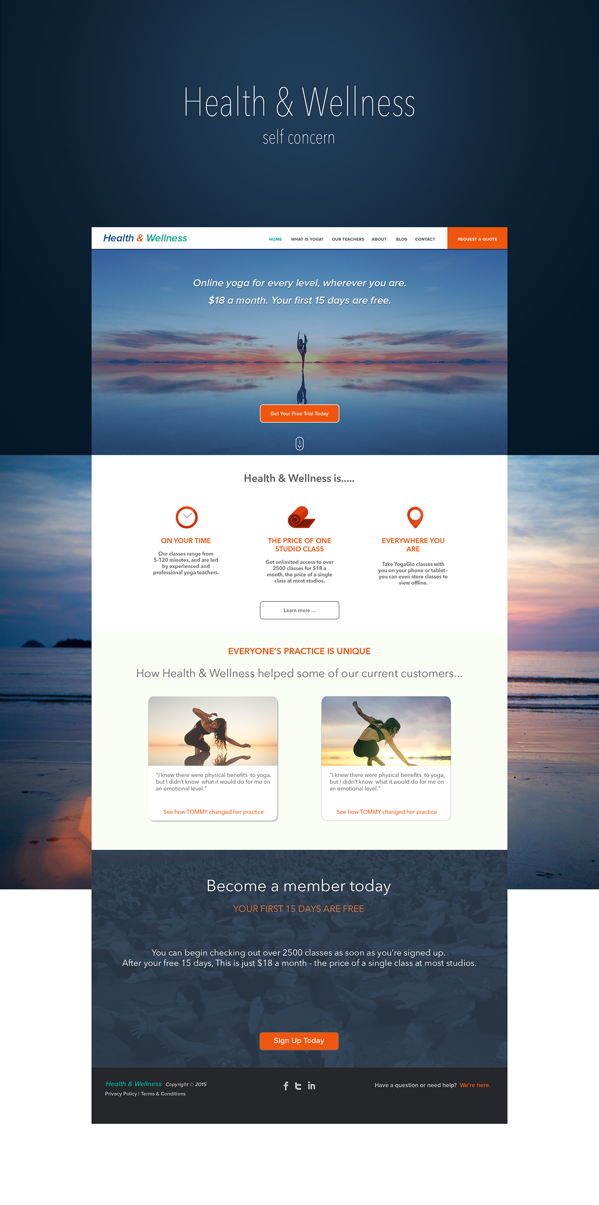 Theme wordpress theme Stunning Web morden clean trendy Responsive creative Yoga Health Wellness crafted Appriciated