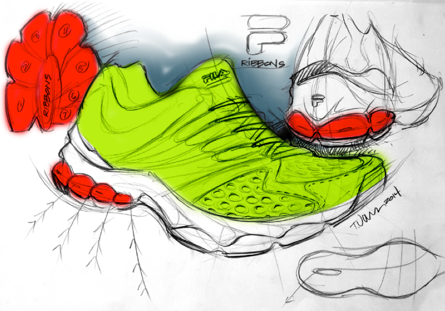 footwear design Sportswear fila filabr filaribbons running runners sports kenya sneakers Competition