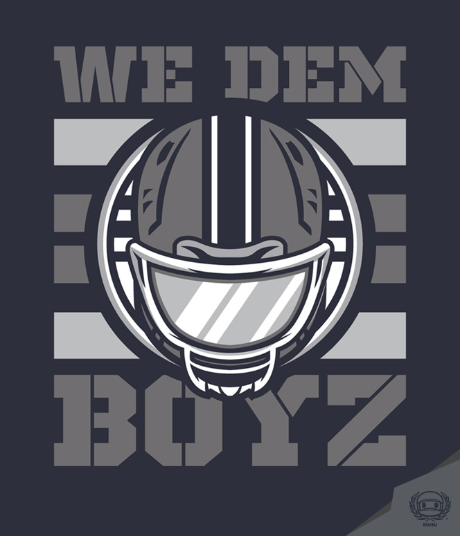 we dem boyz dallas cowboys COWBOYS Demarco Murray nfl football T-Shirt Design The Kidninja FanPrint Tony Romo  dallas graphic tee vector vector design vector art