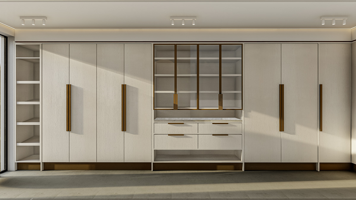bedroom interior design  Render architecture visualization Bar Design residential Interior cabinetry Contemprorary