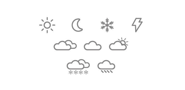 Web design graphic clima weather Icon Sun rain Cali colombia app iphone Interface