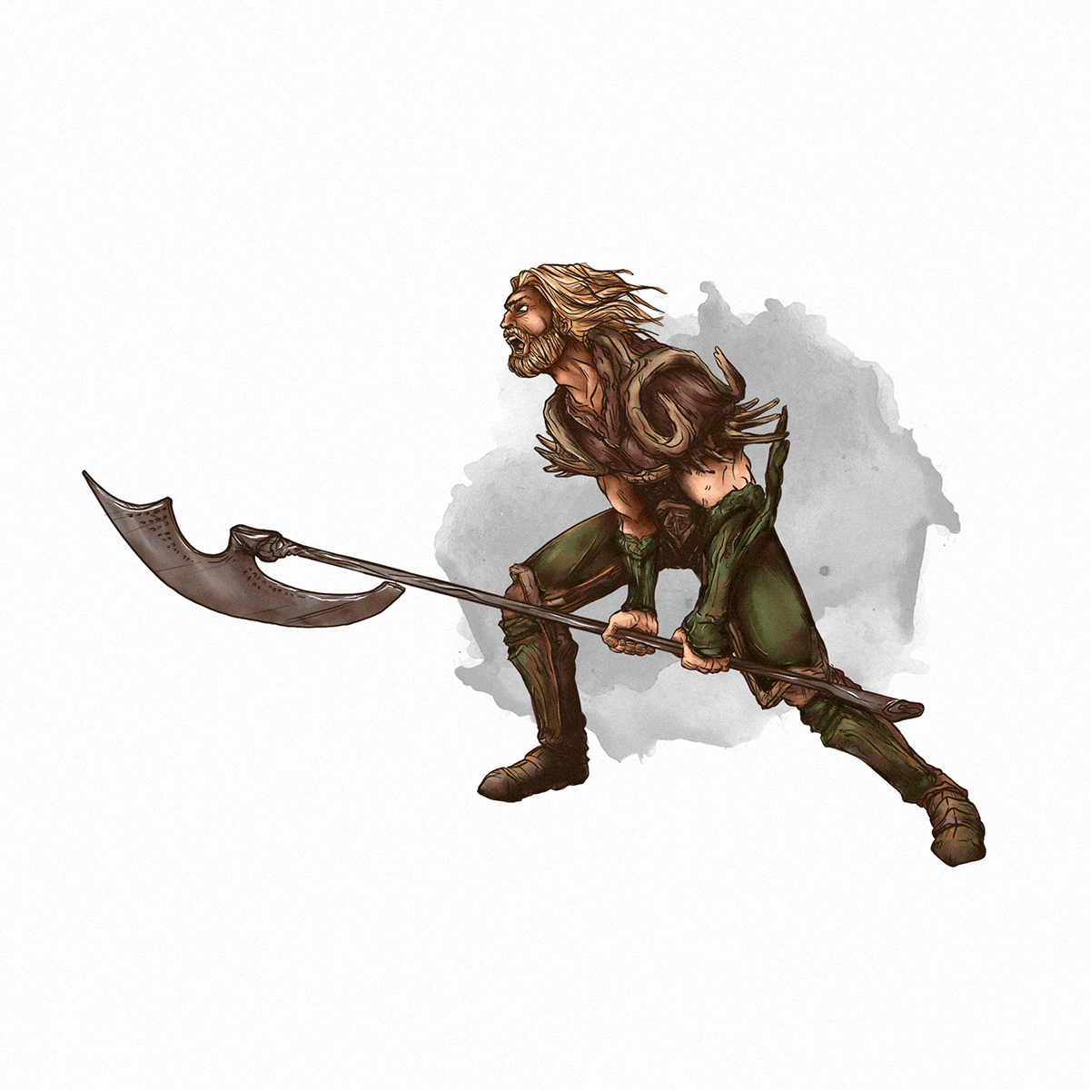 Barbarian Character Character design  ILLUSTRATION  knight medieval medieval design romain warrior