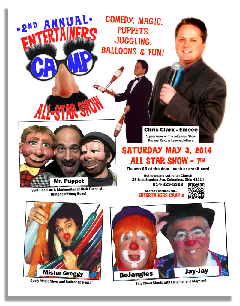 posters flyers magician clown Circus Entertainment Promotional brochure Advertising  Performers