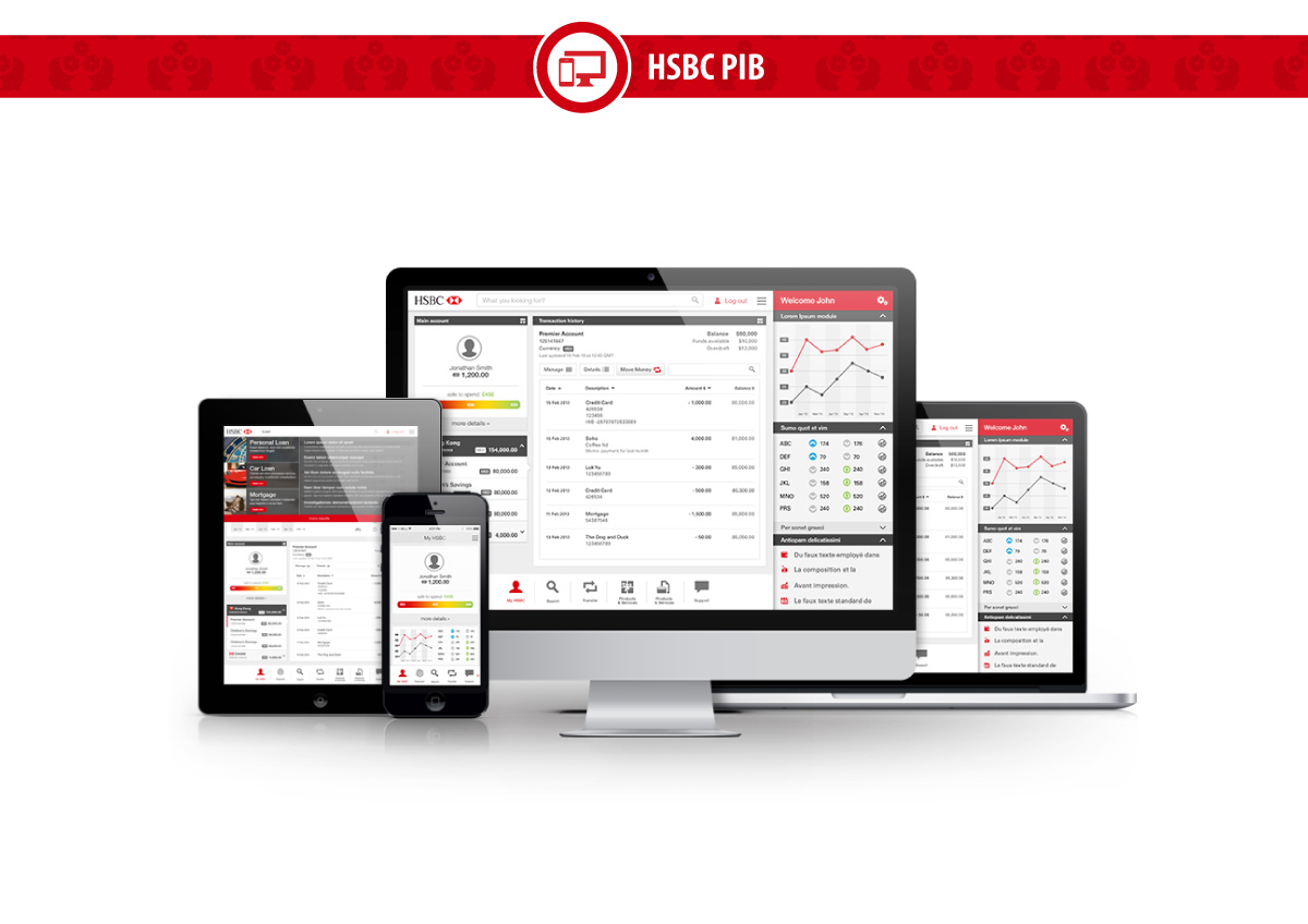 HSBC UI ux vision concept mobile Responsive Bank banking accountopening