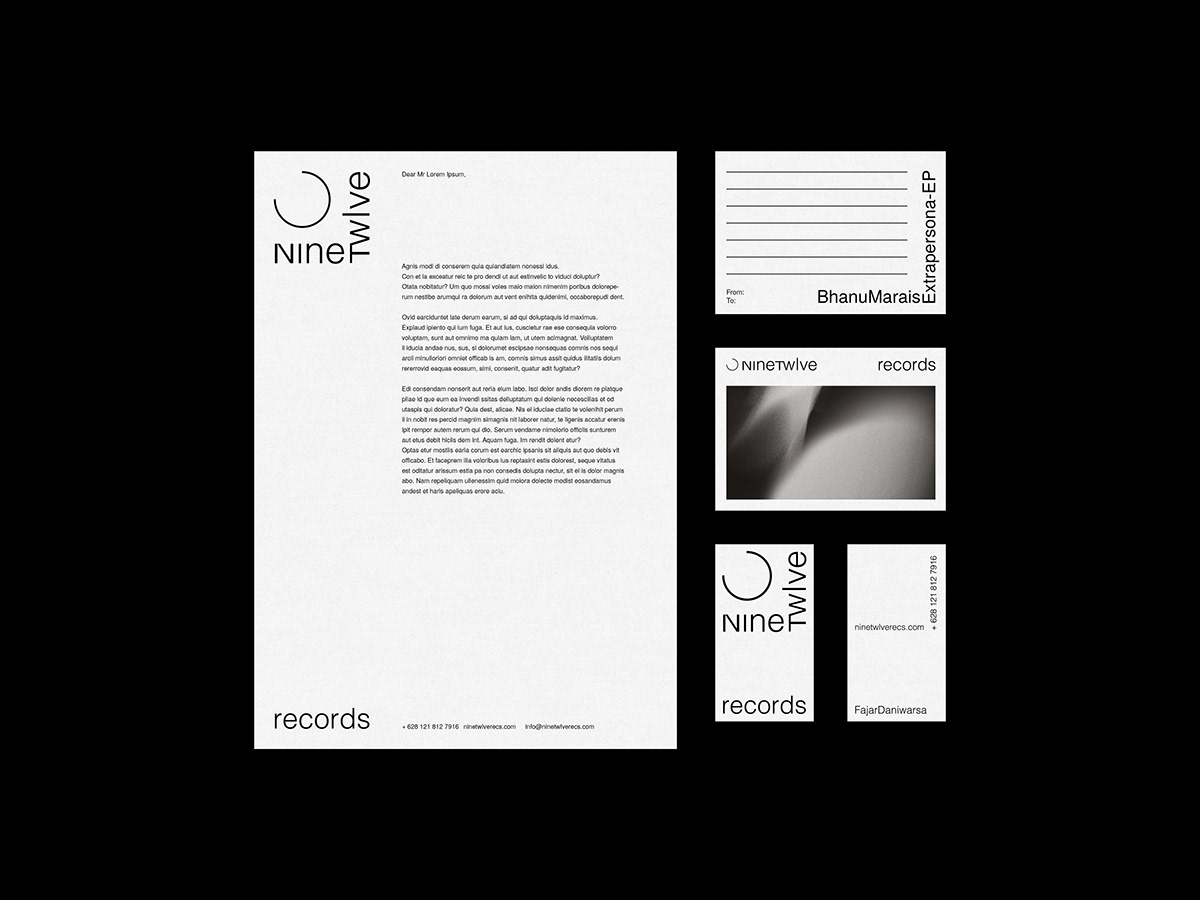 art direction  branding  graphic design  Layout monochrome music Name card poster typography   Website