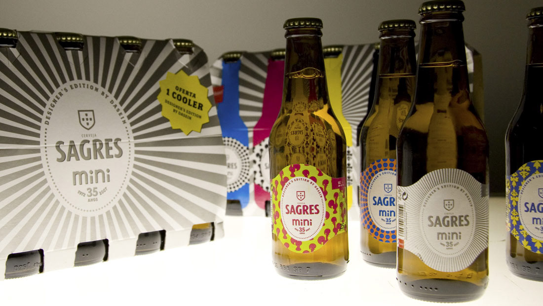 Sagres beer special edition label design