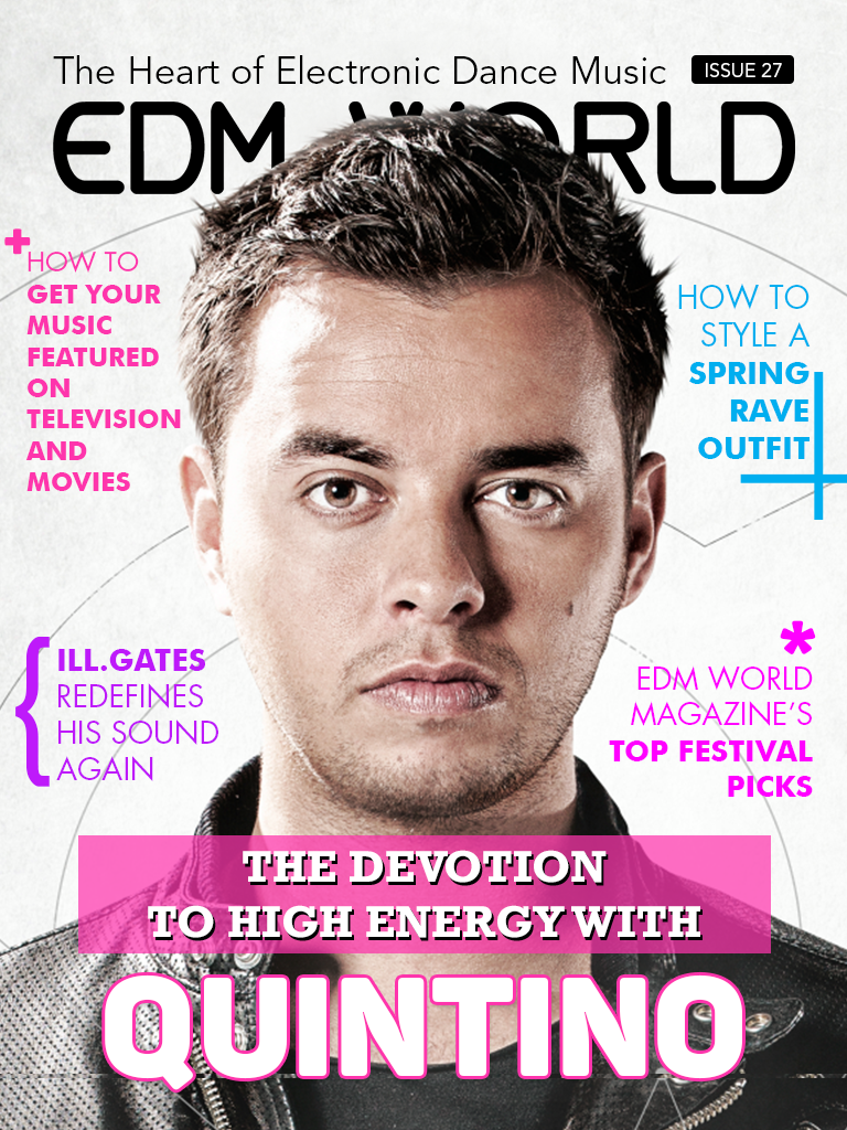 InDesign magazine cover edm music Entertainment