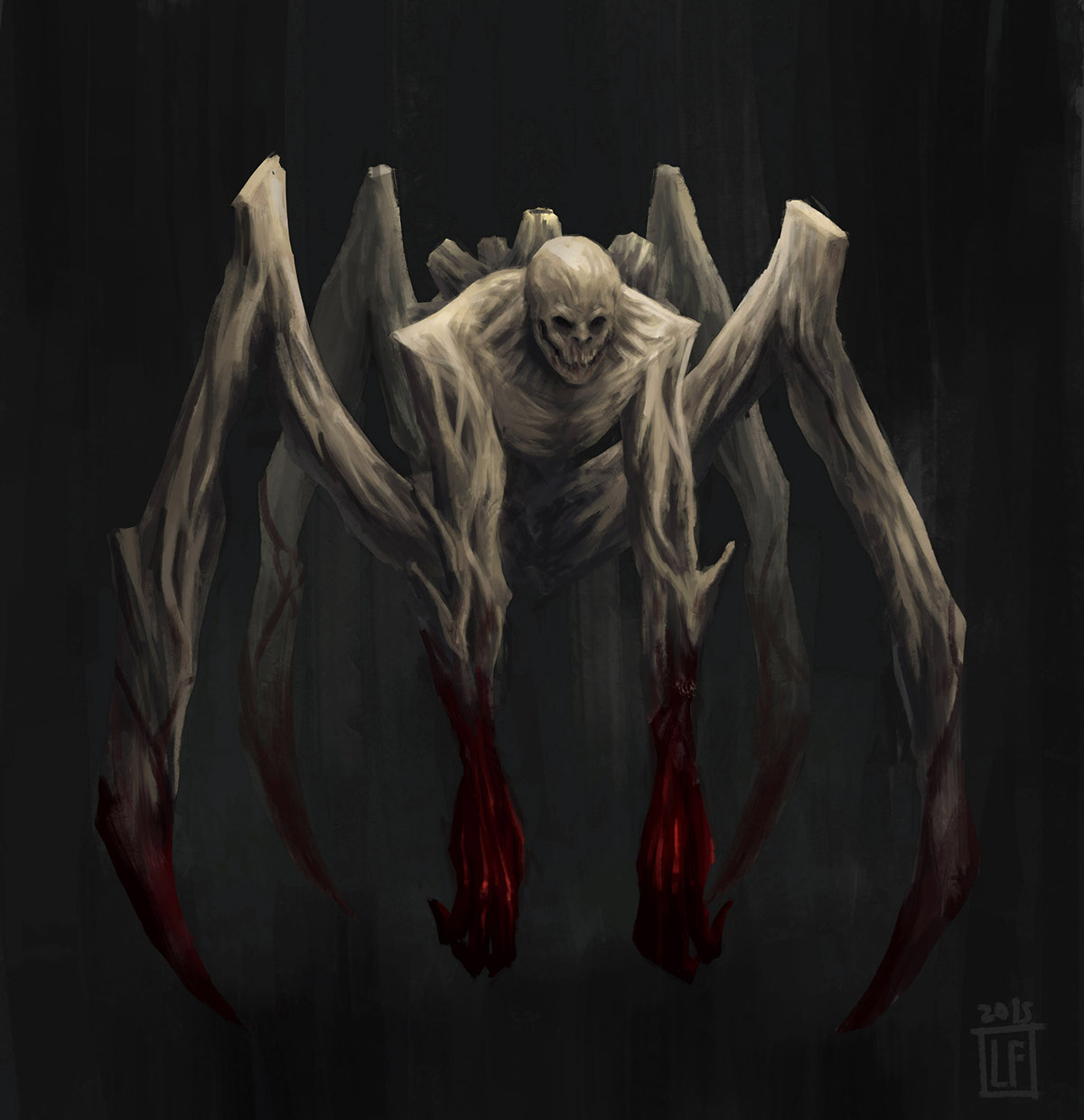 spider monster creature blood game horror