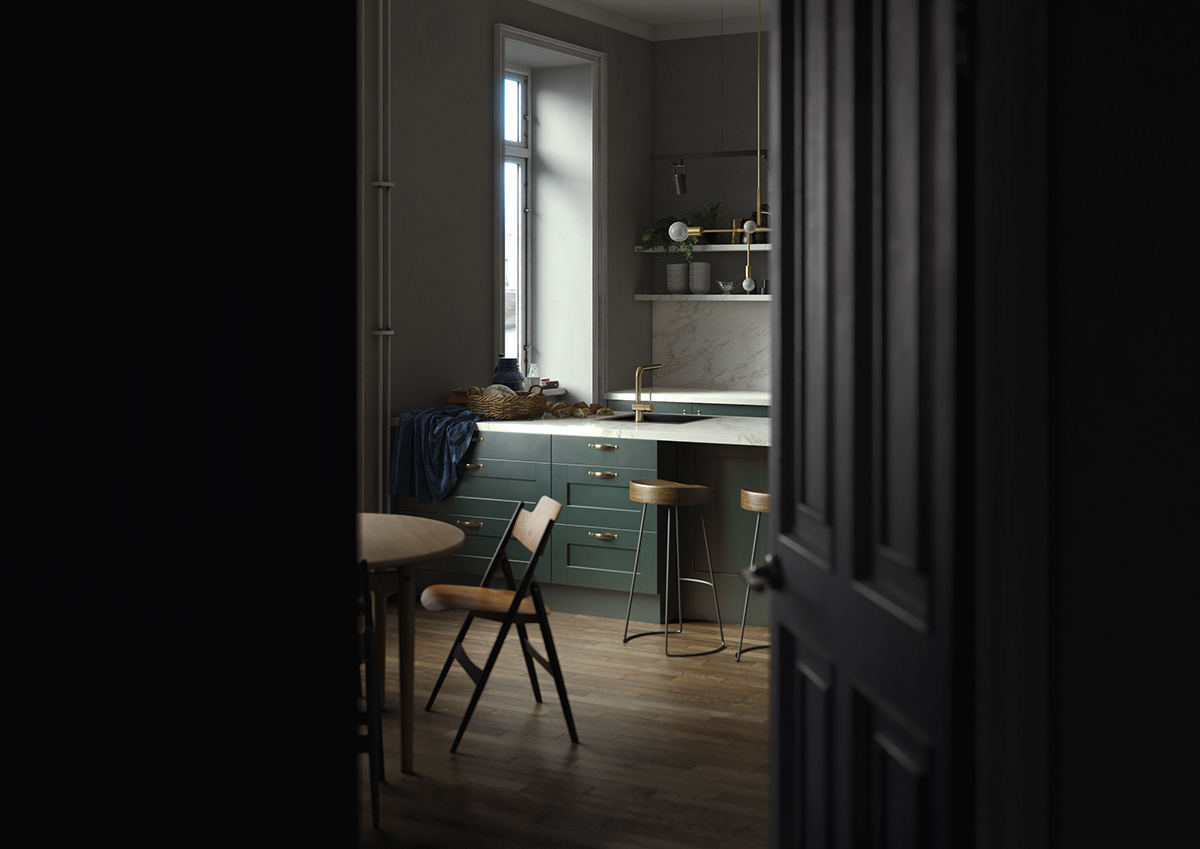 #kitchen interior design  CGI Render kitchen campaign visualizations