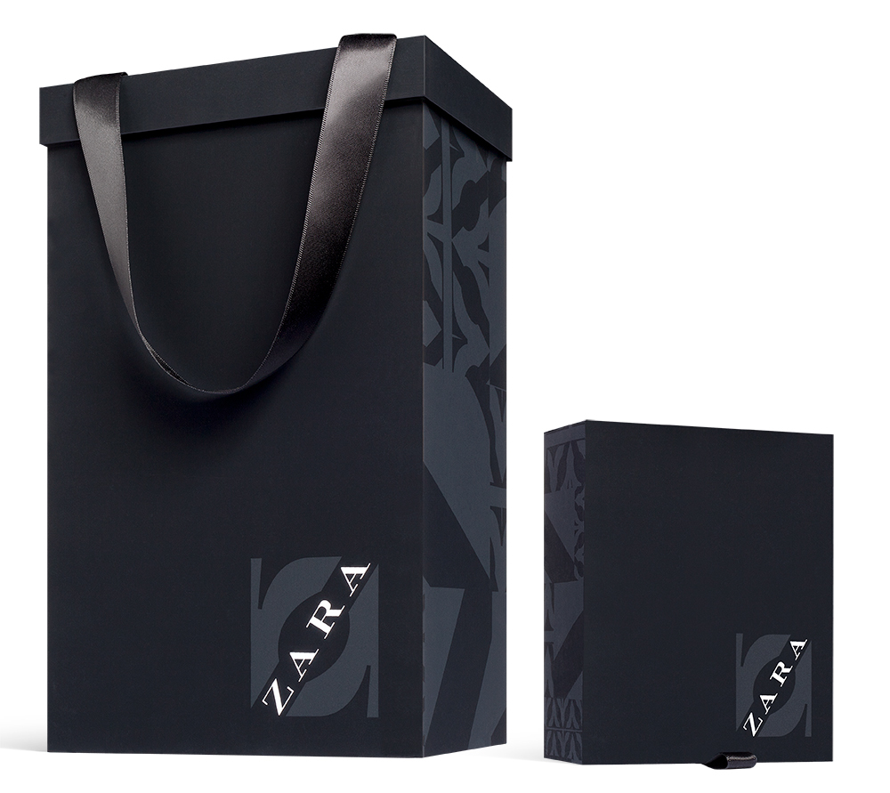 Zara packaging retail boxes clothing box shoe box accessories box zara Portfolio Center reusable messenger bag fashion branding WOMEN'S CLOTHING