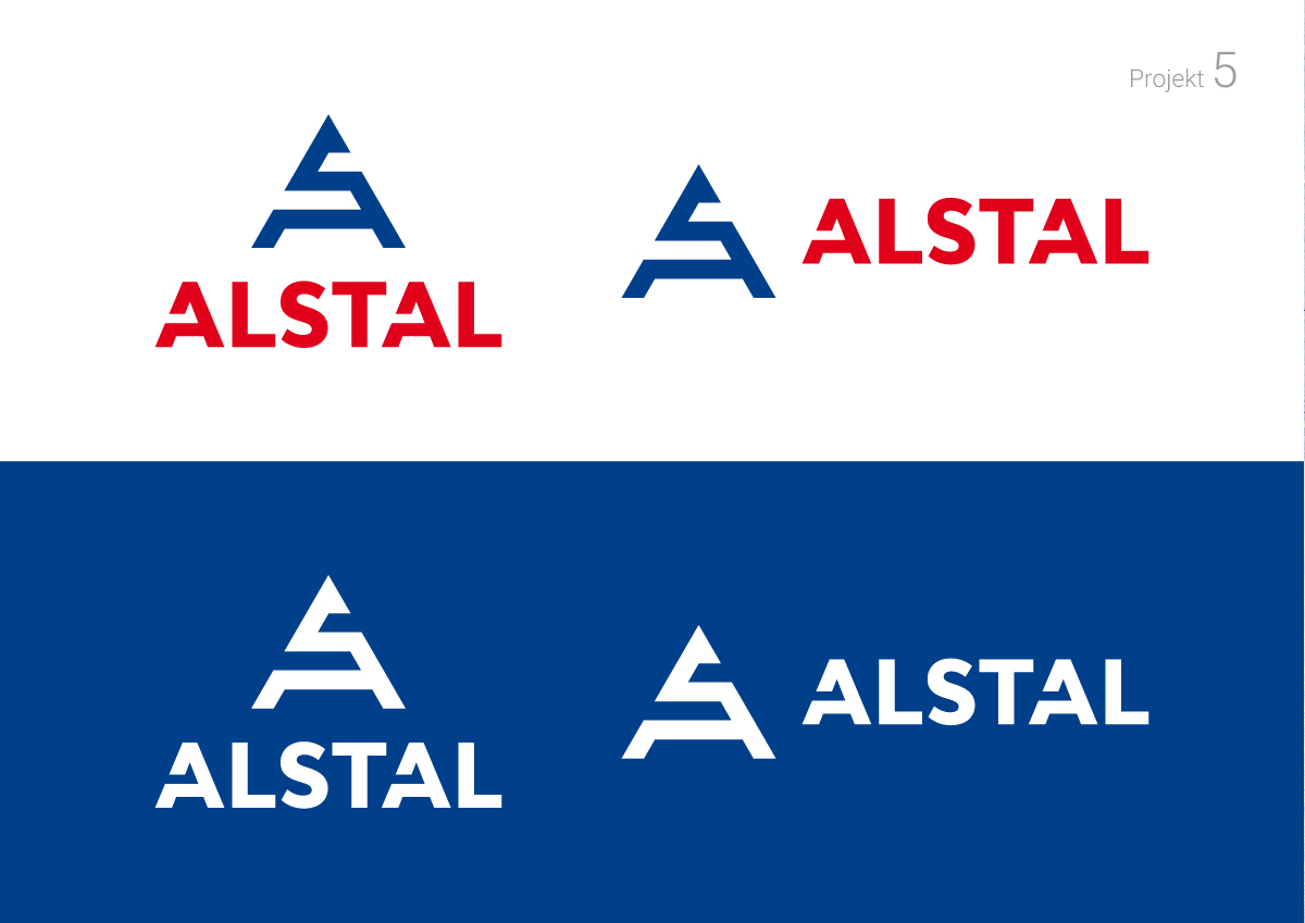 alstal logo identity polska poland building construction