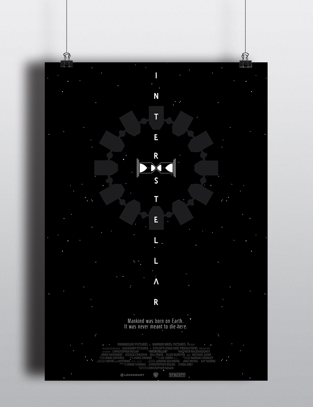 interstellar movie poster print