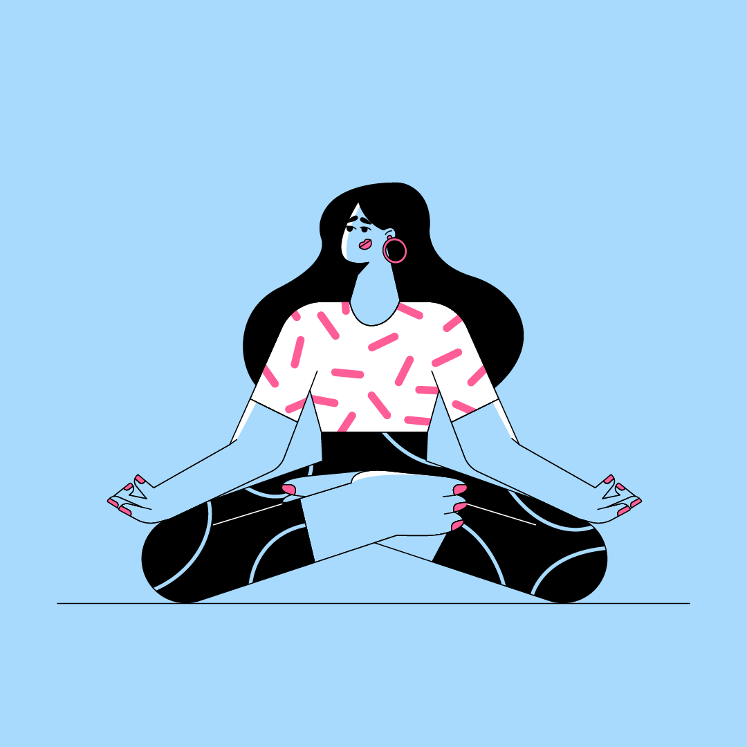 Meditation - illustration by The Noc Design