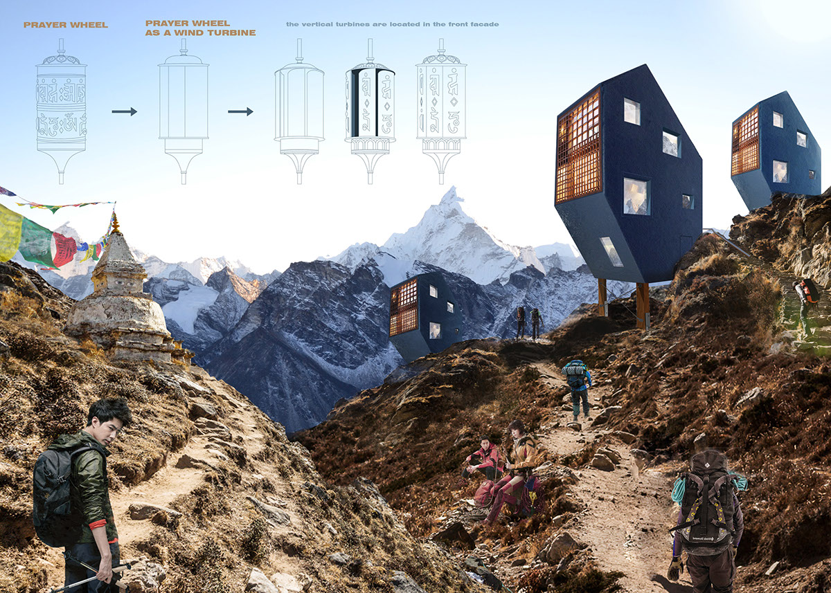 refuge nepal hotel Landscape mountain high attitude