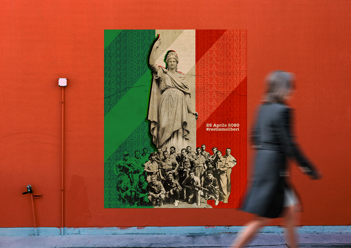 25aprile design festadellaliberazione italia italiani Liberazione poster posterdesign