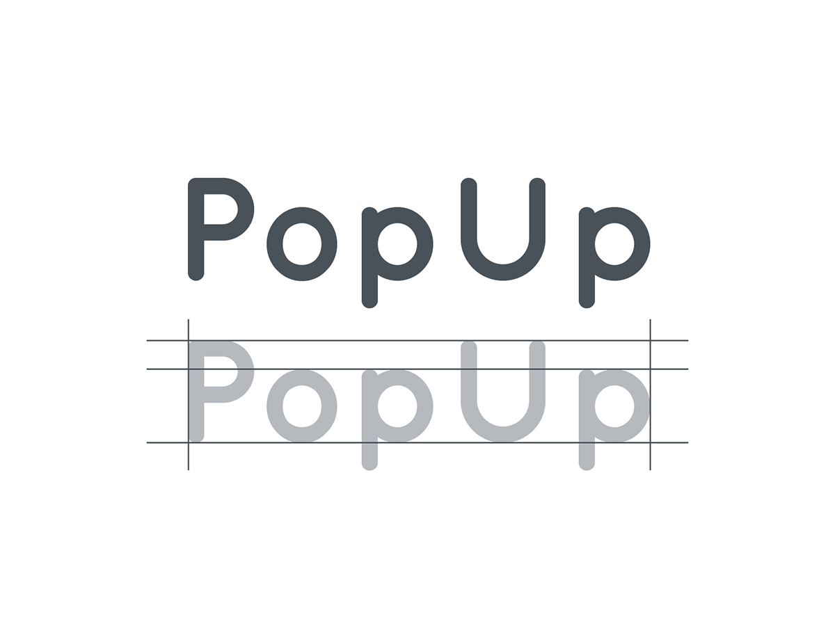 Popup app logo branding  UI ux UI/UX app design