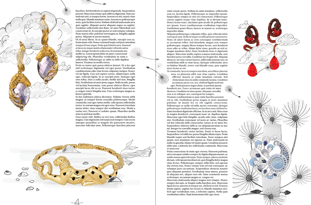 magazine jewelry graphic art