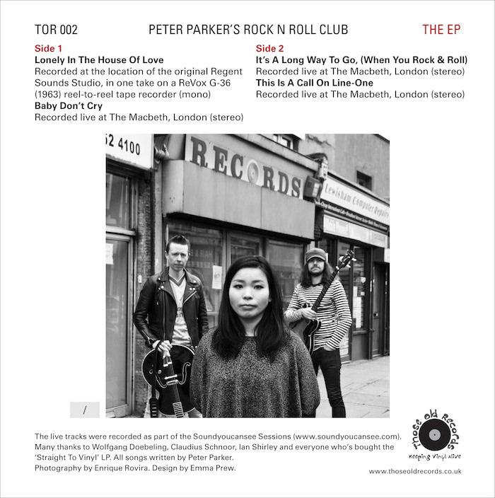 music design peter parker's rock n roll club Records LP sleeve 7" vinyl