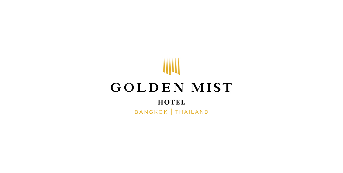 wayfinding Signage hotel pictogram gold dark gray