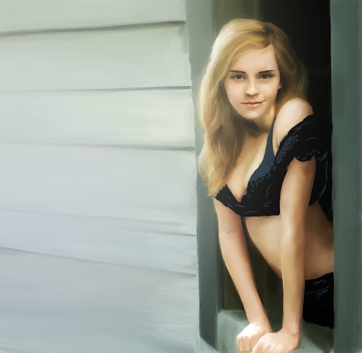 emma watson sex symbol harry potter hermione Magic   actress hollywood portrait digital painting daily practice wip Color Blending movie wacom stylus