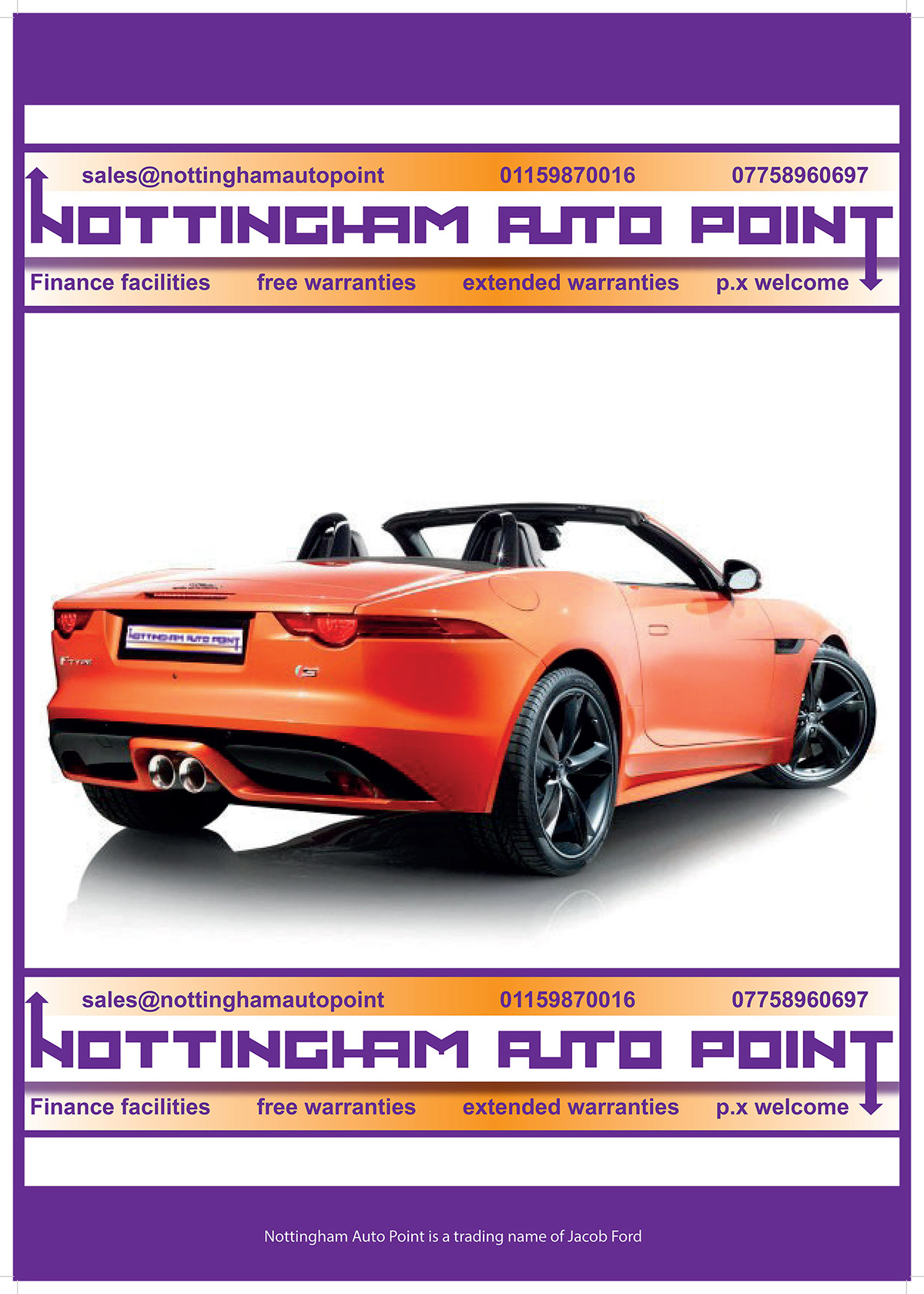Cars Nottingham Logo Design l.a.golding