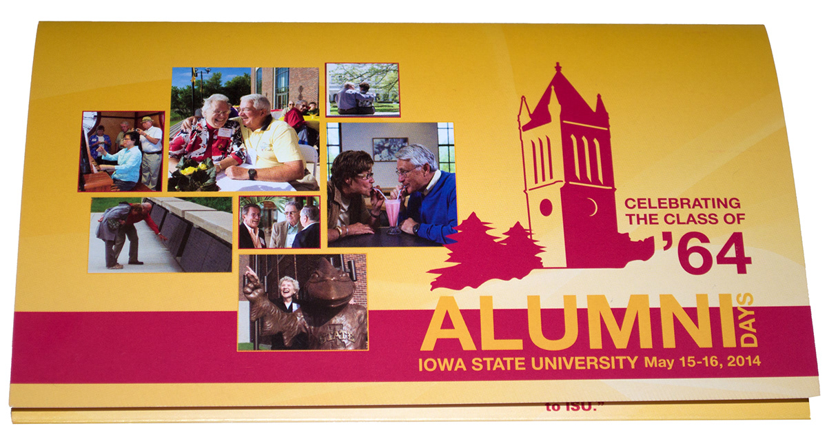 iowa state Alumni Days mailer brochure