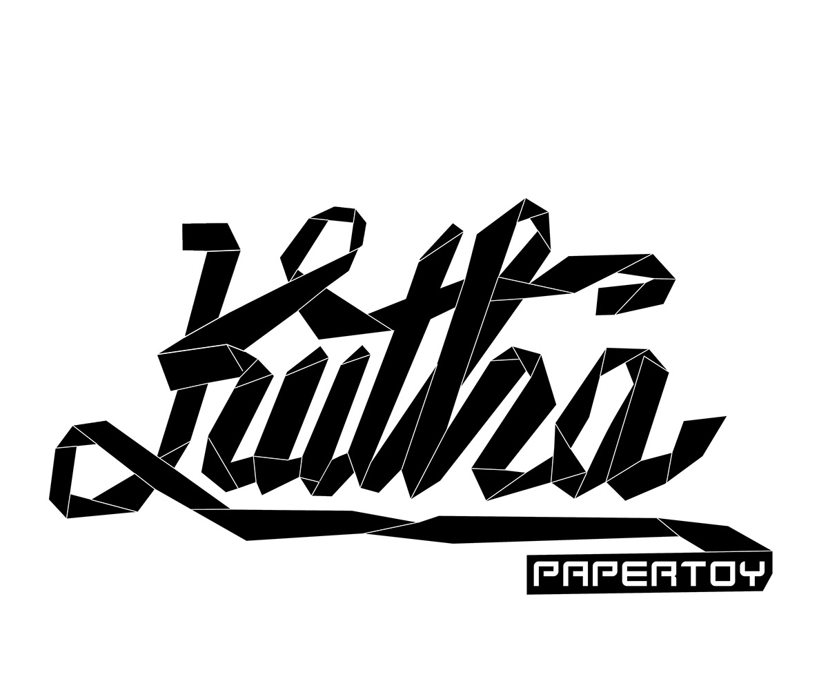 papertoy Logotipo Kutha lettering