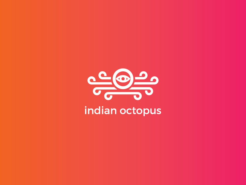 indian octopus logo branding 