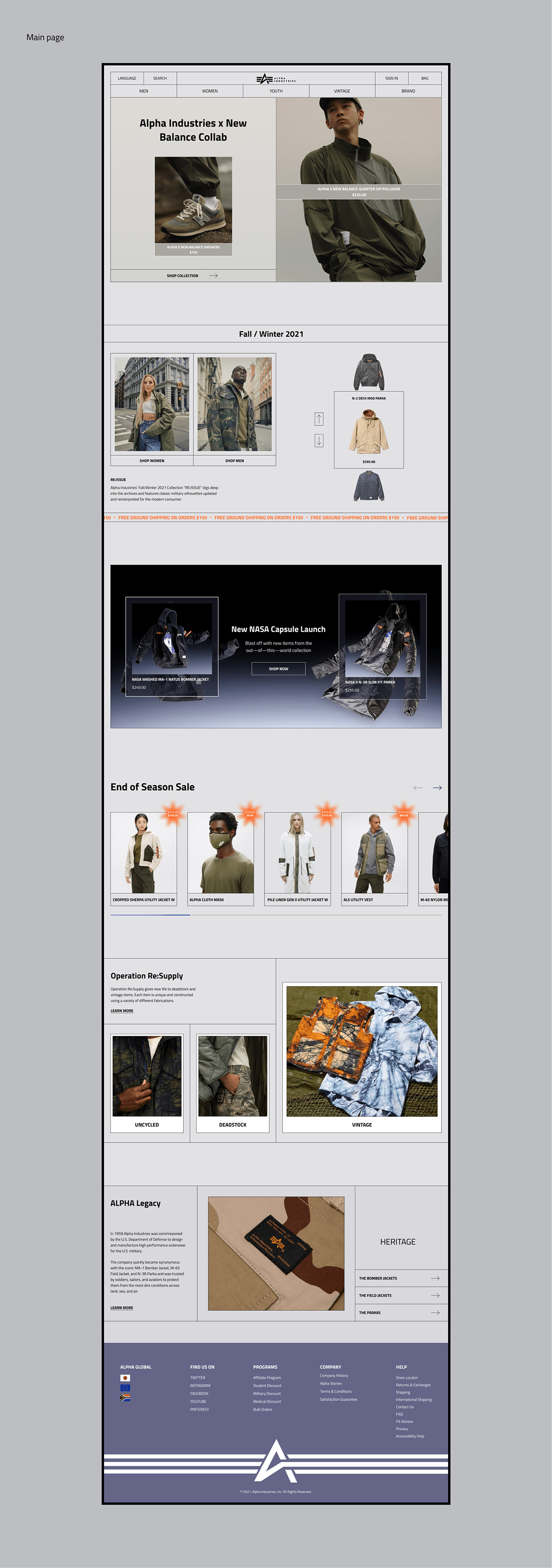 Ecommerce onlinestore redesign shop site store UI/UX Web Web Design  Website