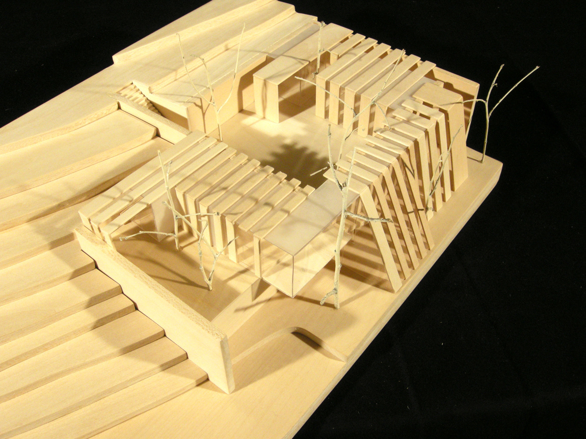 architectural model Basswood Model topography