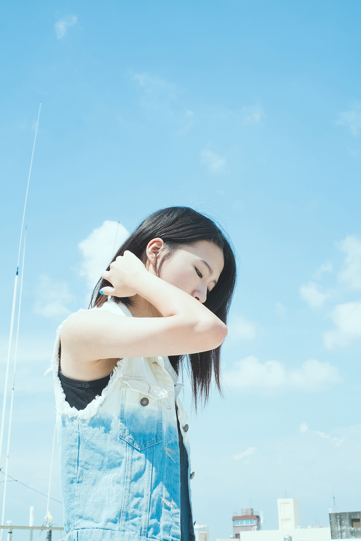beauty taiwan fujifilm xpro1 X-Pro1 portrait rooftop girl